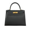Hermes Kelly 28 Black Epsom Sellier